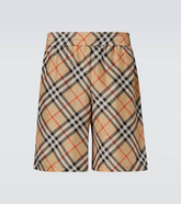 Burberry Check silk Bermuda shorts