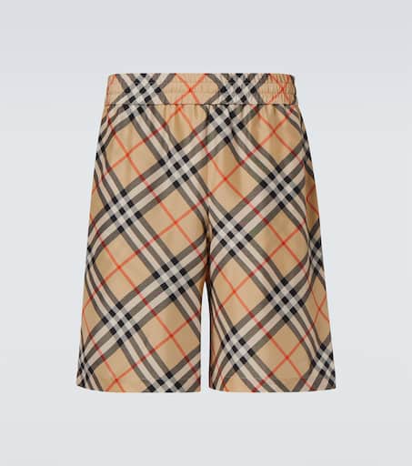 Burberry Check silk Bermuda shorts