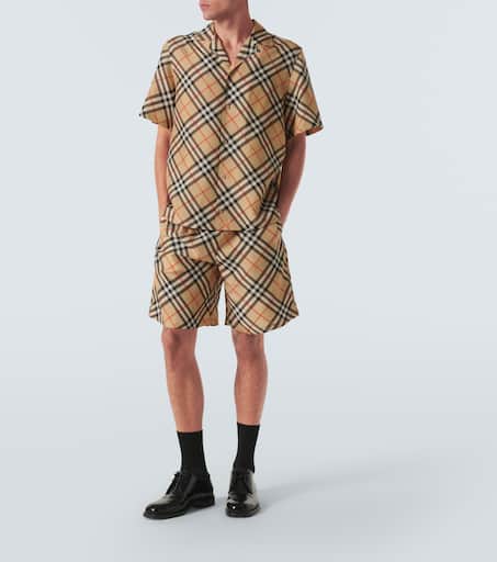 Burberry Check silk Bermuda shorts