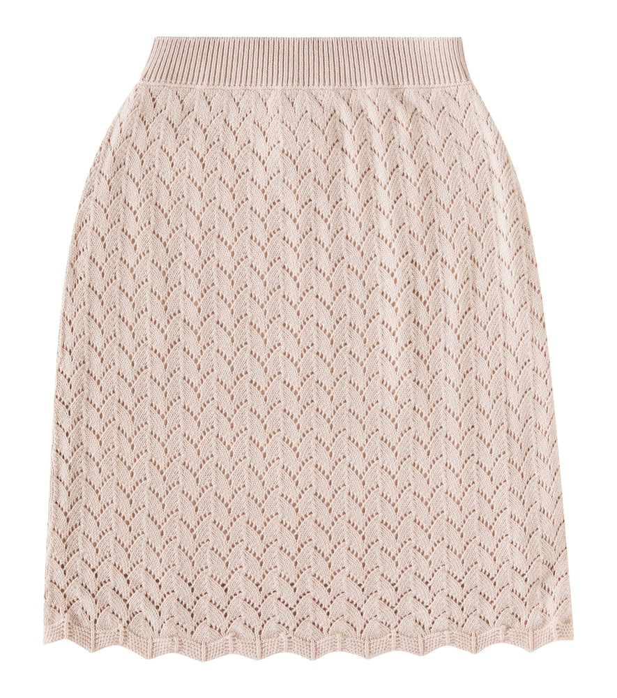 Cotton and cashmere skirt