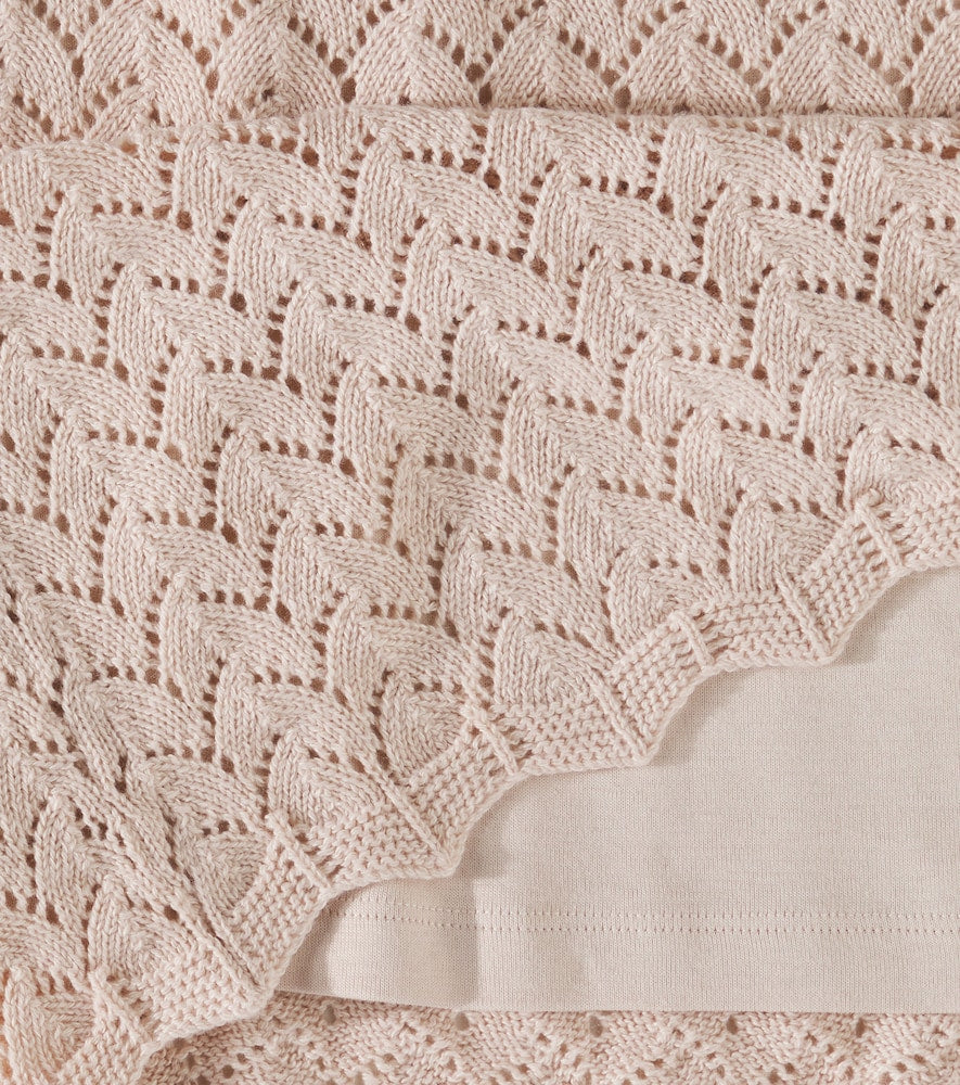 Cotton and cashmere skirt