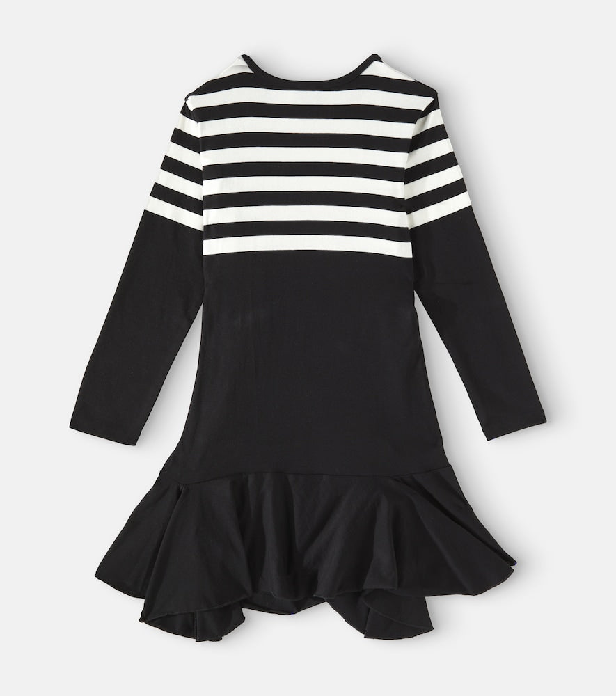4G striped cotton dress