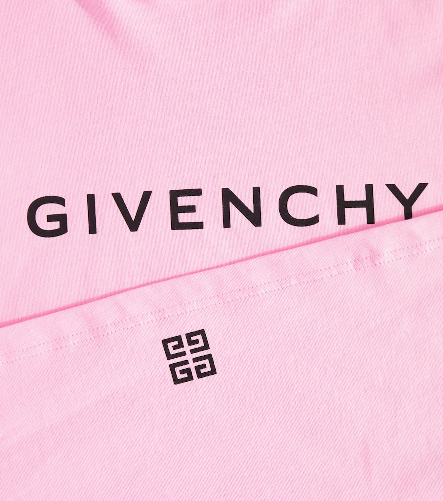 Logo cotton jersey top