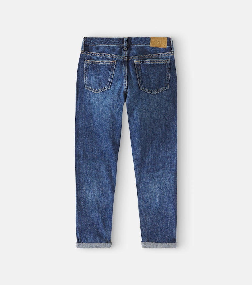 Logo printed jeans