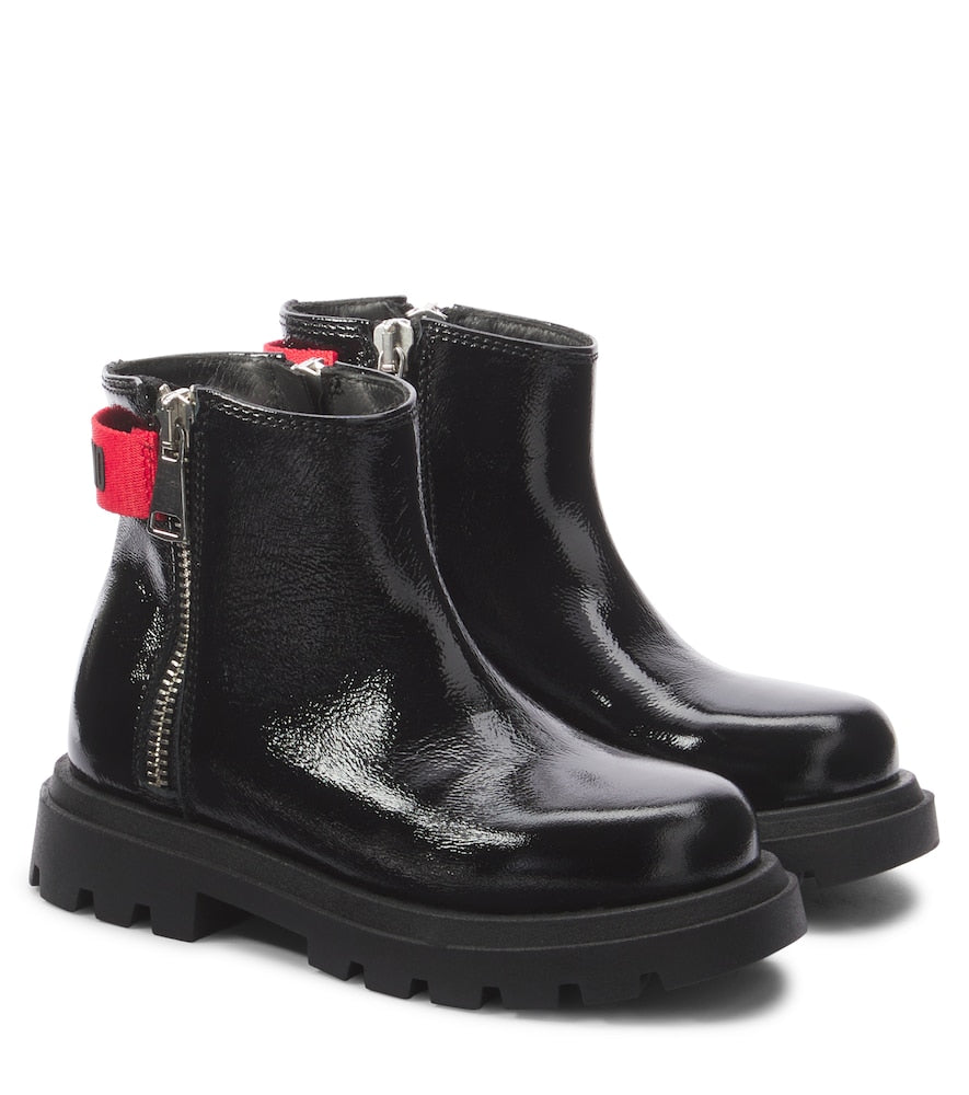 Leather ankle boots