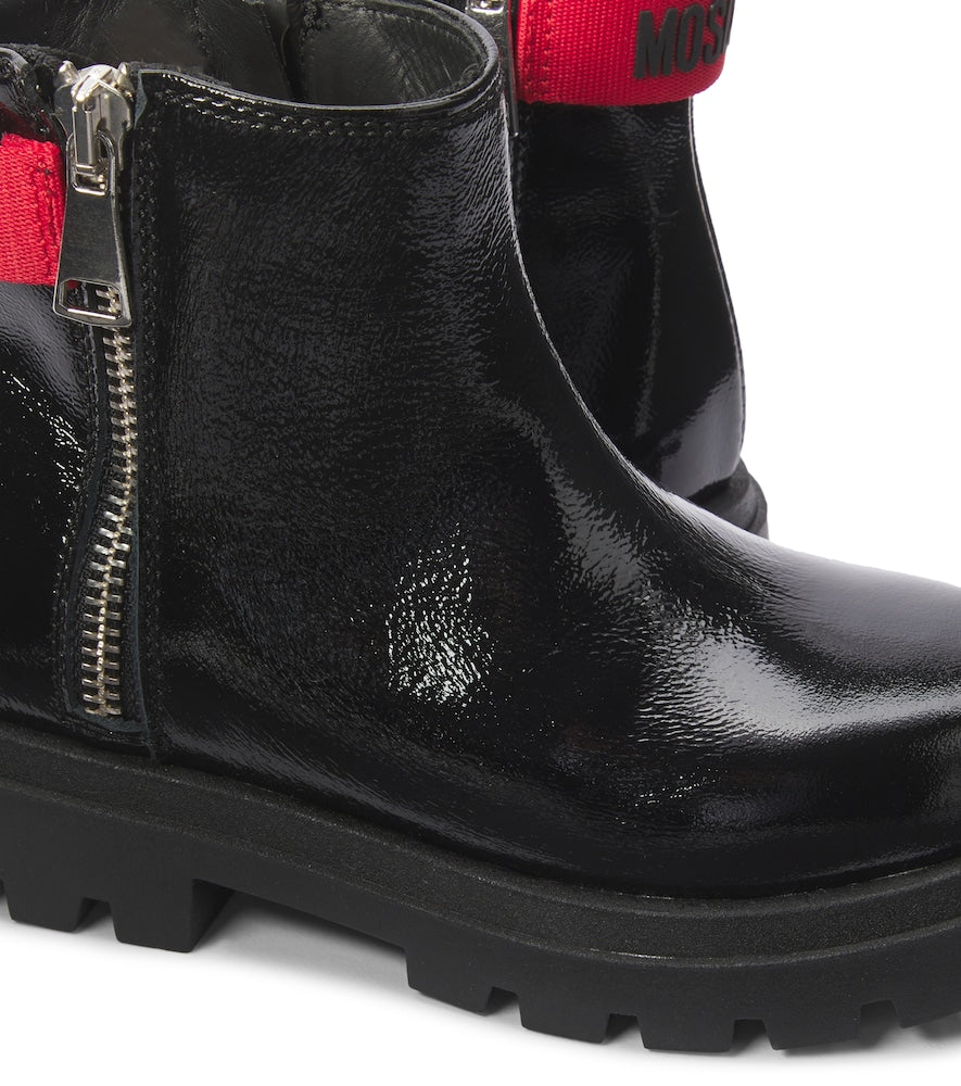 Leather ankle boots