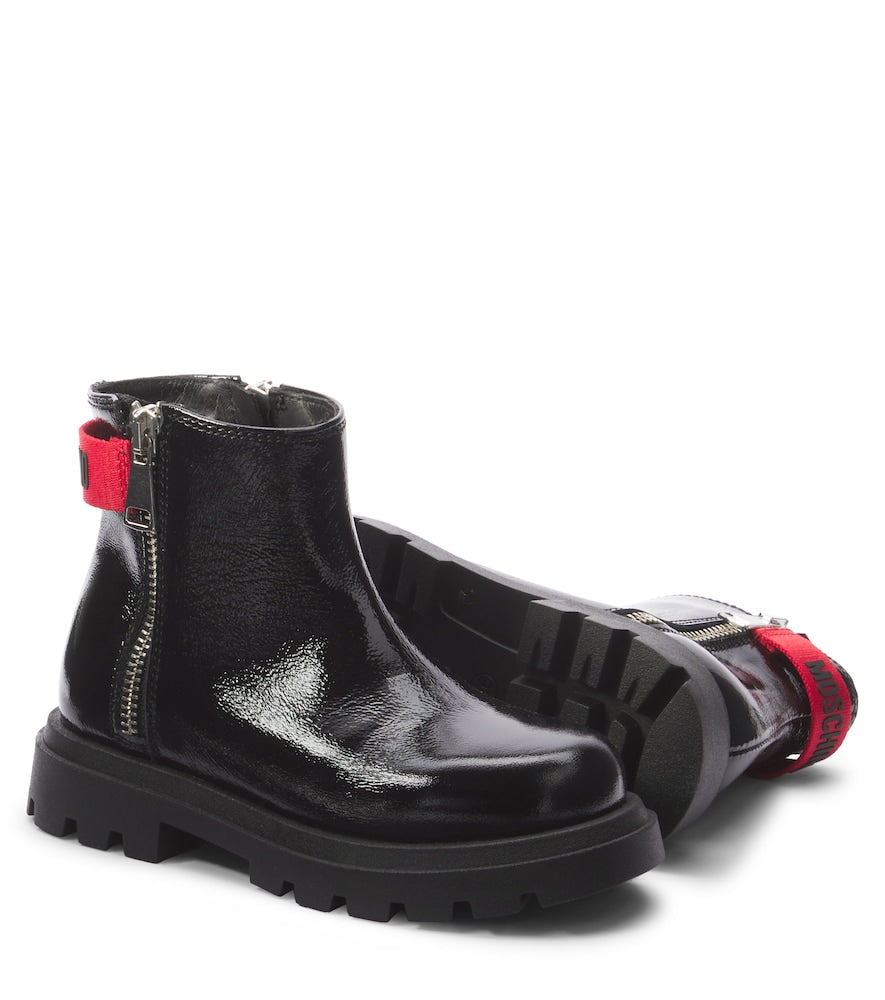 Leather ankle boots