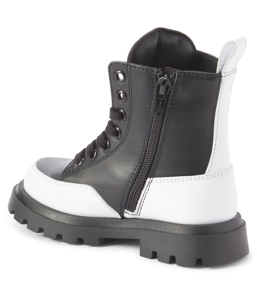 Leather ankle boots