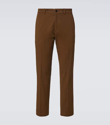 Cotton straight chinos