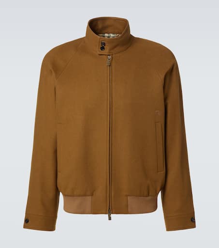 Harrington cashmere blouson jacket