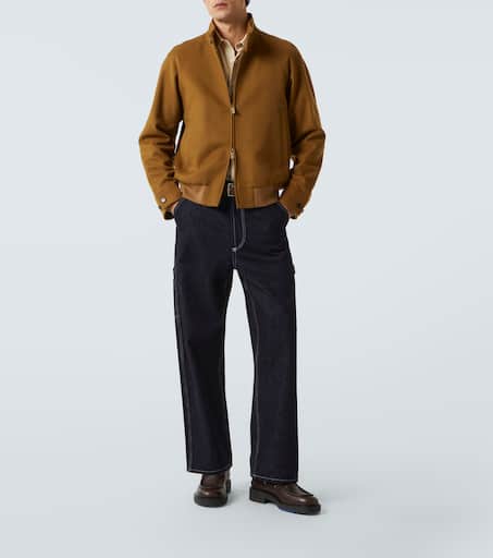 Harrington cashmere blouson jacket