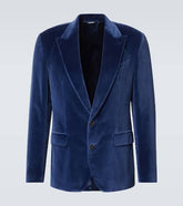 Cotton velvet blazer