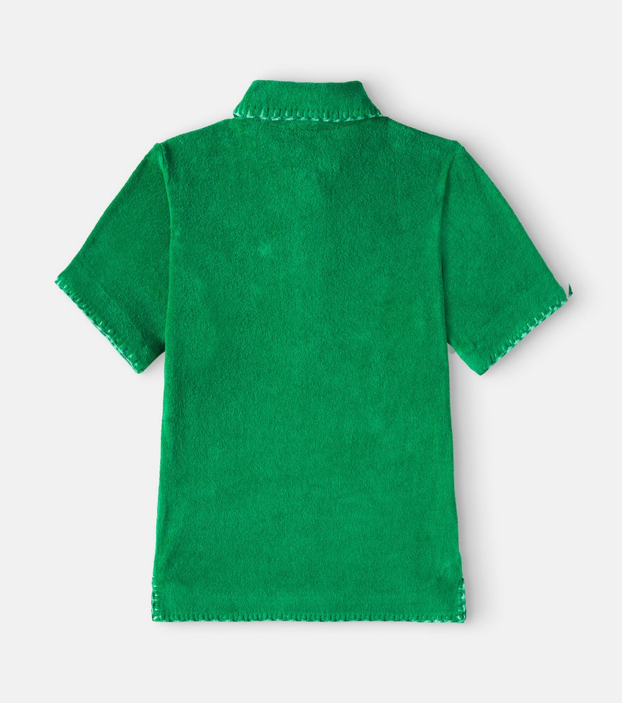 Everley cotton-blend terry dress