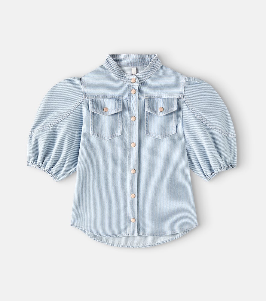 Wylie Utility striped denim top