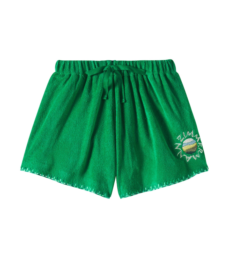 Everley cotton-blend terry shorts