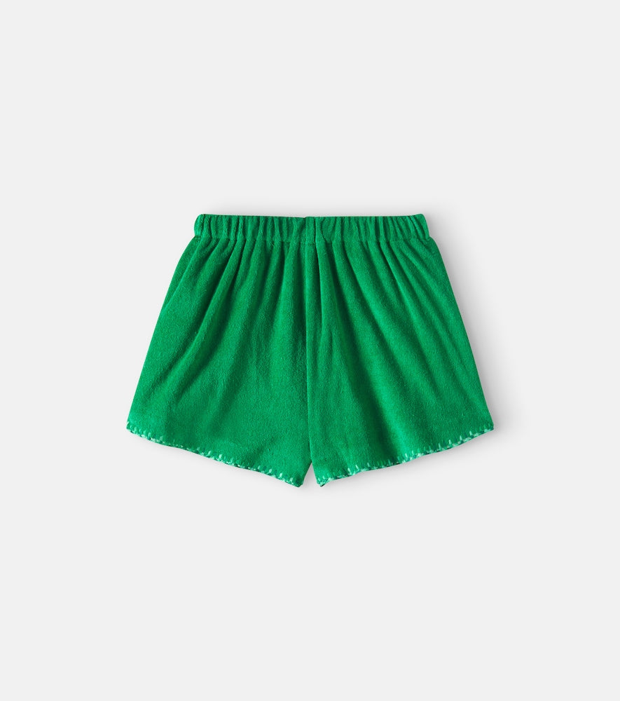 Everley cotton-blend terry shorts
