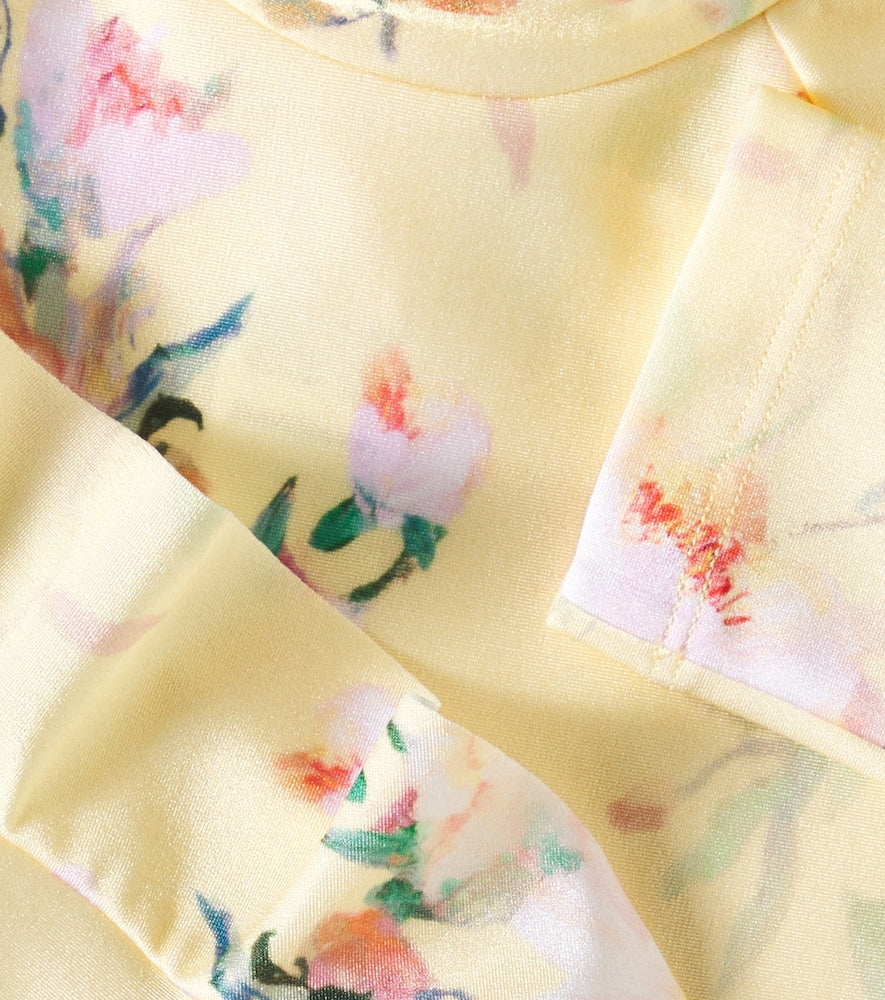 Everley floral rashguard swimsuit