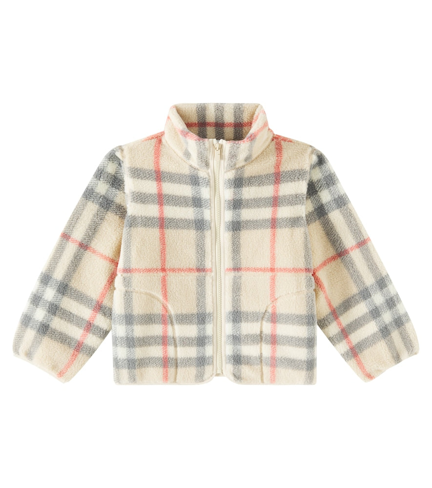 Burberry Check jacquard fleece jacket