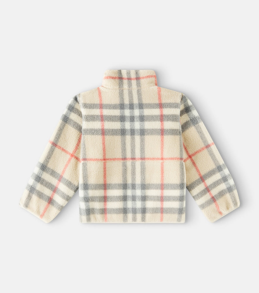 Burberry Check jacquard fleece jacket