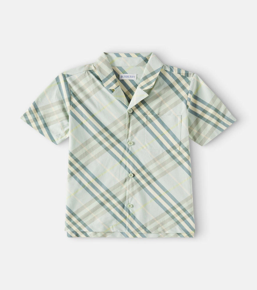 Burberry Check cotton polo shirt