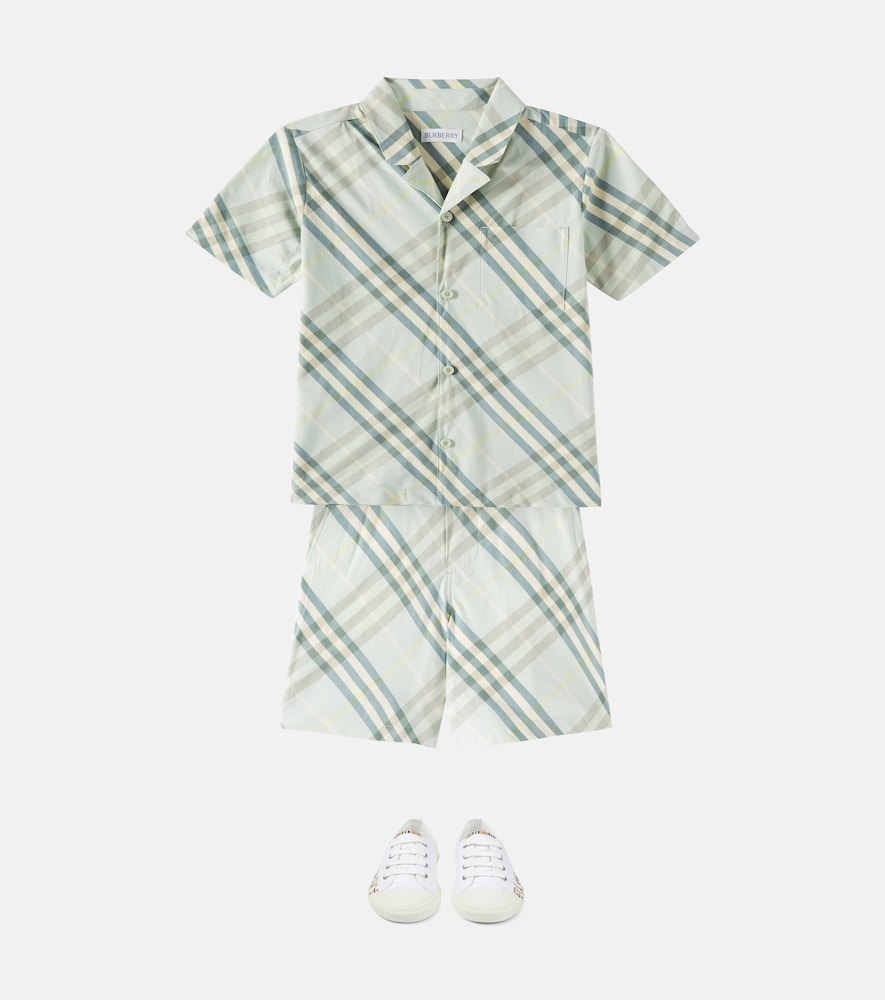 Burberry Check cotton polo shirt