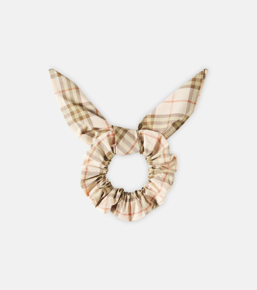Burberry Check cotton scrunchie