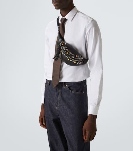 Nellcôte studded leather belt bag