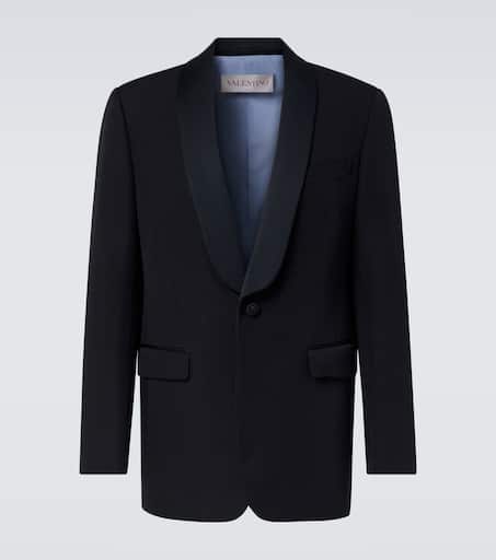 Virgin wool tuxedo jacket