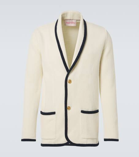 Wool and cotton cardigan