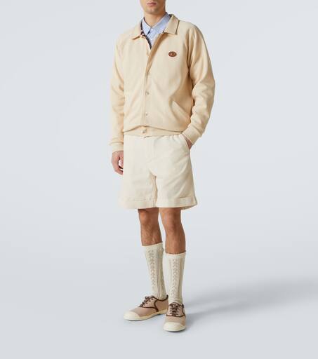 Cotton-blend cardigan