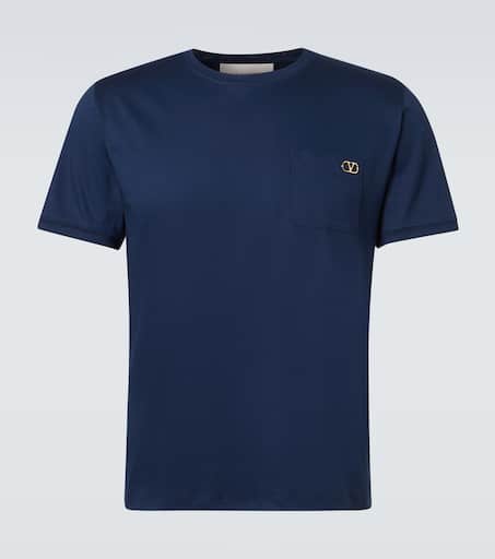 VLogo cotton jersey T-shirt