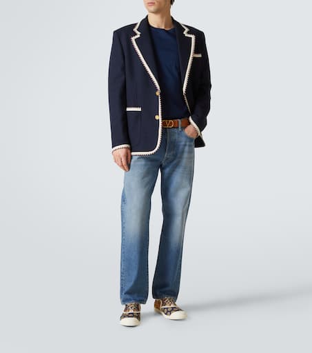 VLogo cotton jersey T-shirt