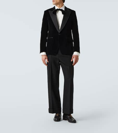 Virgin wool tuxedo pants