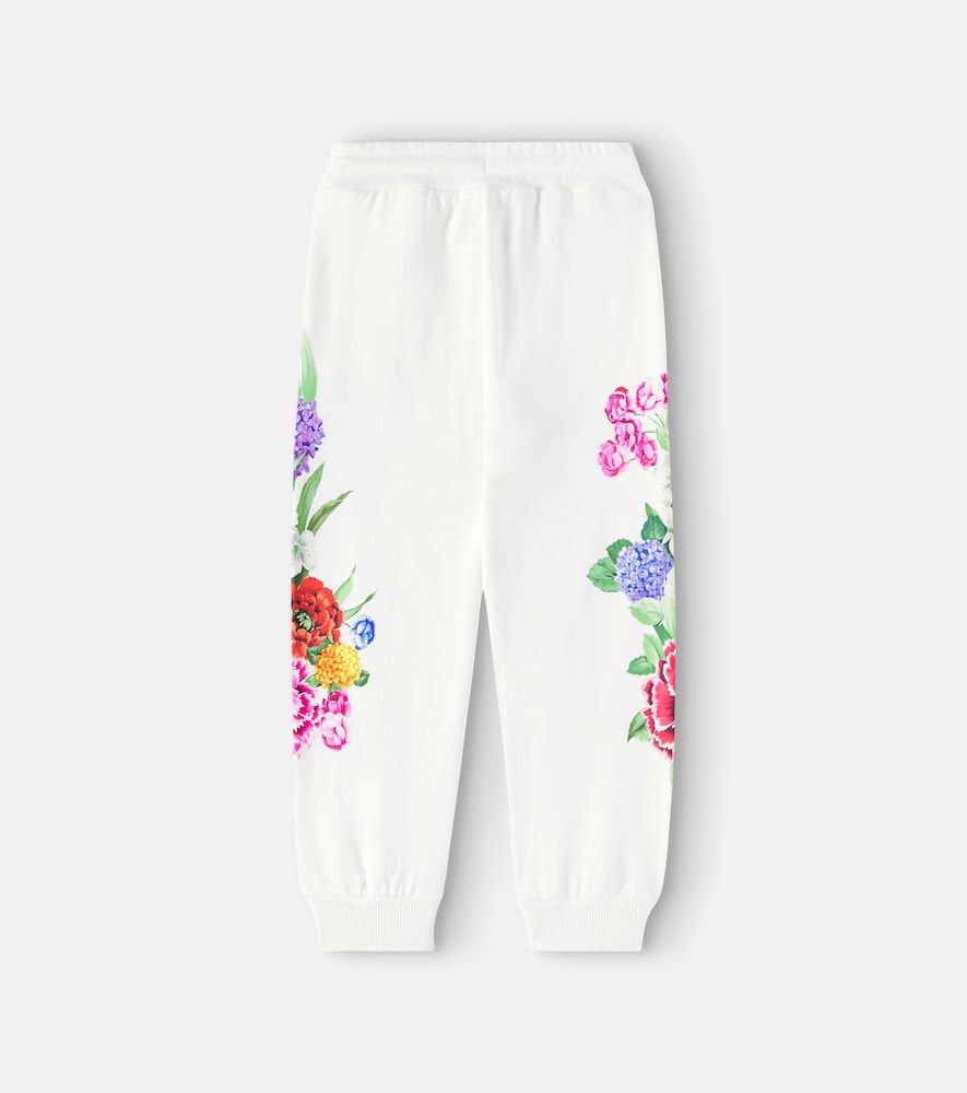 DG floral cotton jersey sweatpants