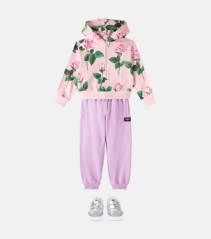 Logo cotton jersey sweatpants