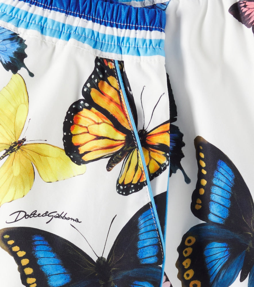 Printed cotton shorts
