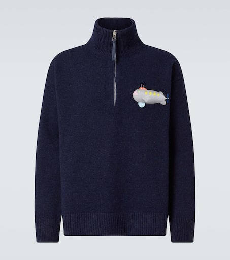 x Suna Fujita Submarine half-zip sweater