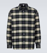 Checked cotton flannel shirt