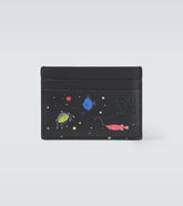 x Suna Fujita Simple Deep Sea leather card holder