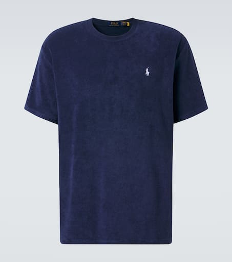 Logo cotton-blend terry T-shirt