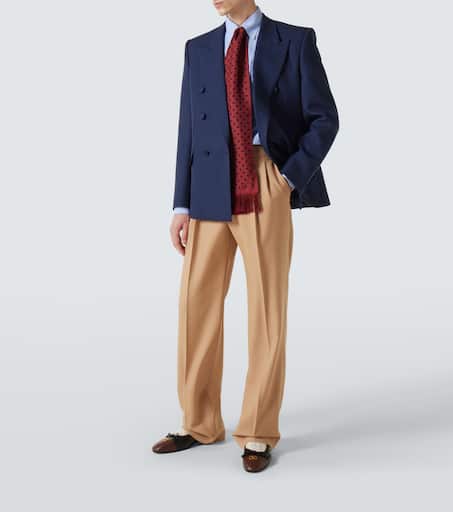 Virgin wool gabardine blazer