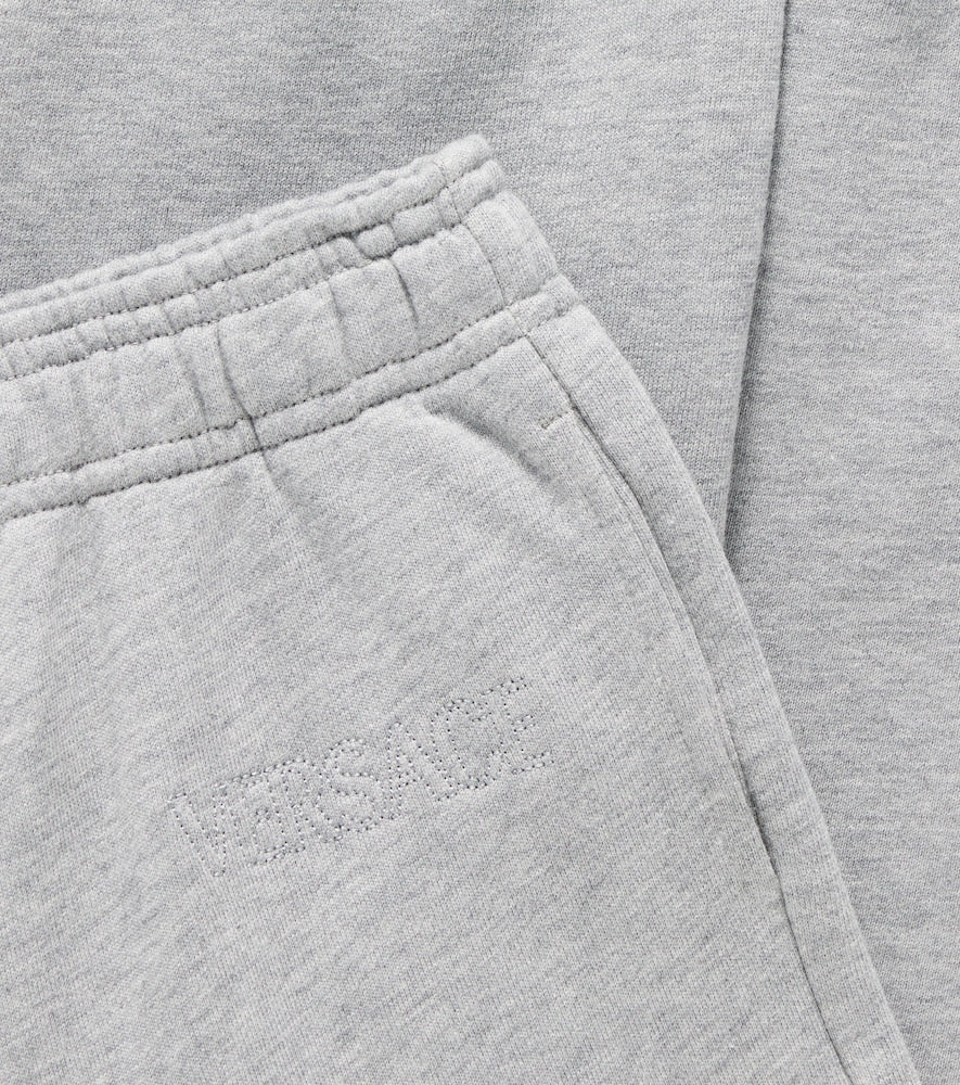 Logo cotton jersey sweatpants