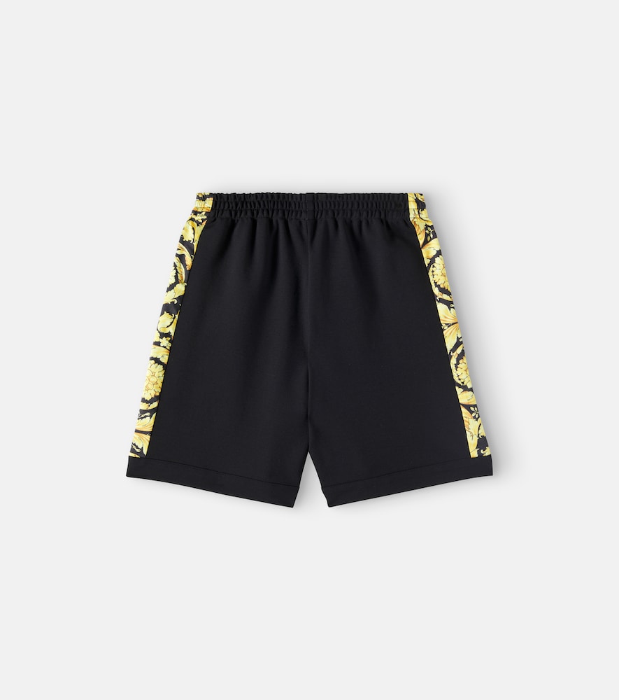 Barocco twill-trimmed jersey shorts
