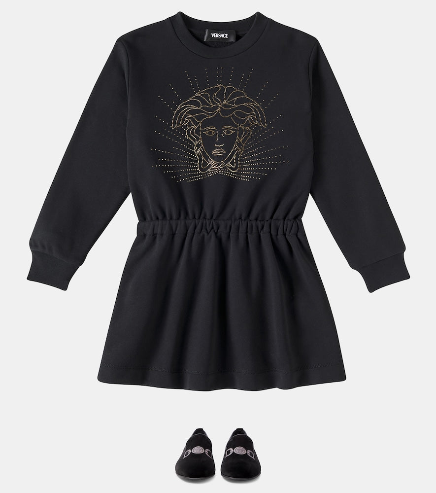 Medusa '95 embroidered velvet loafers