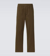 Cotton straight pants