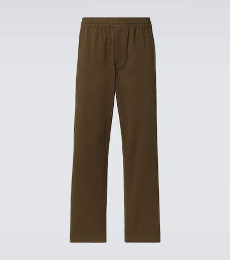 Cotton straight pants