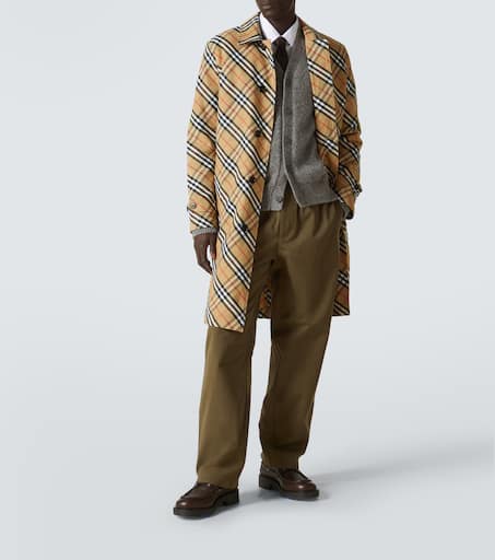 Cotton straight pants