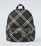 Burberry Check canvas backpack