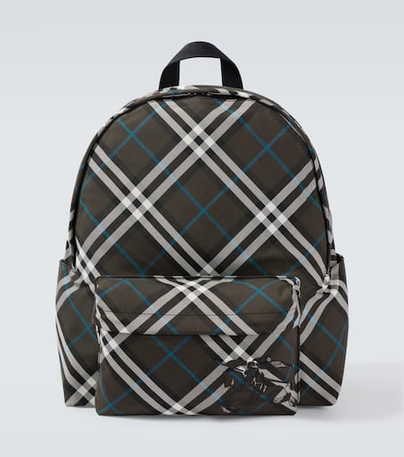 Burberry Check canvas backpack