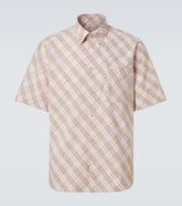 Burberry Check cotton bowling shirt